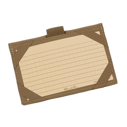 Rite in the Rain Weatherproof Index Card Wallet: Tan CORDURA¢ç Fabric Cover, 25 Tan 3" x 5" Index Cards (No. C991T)