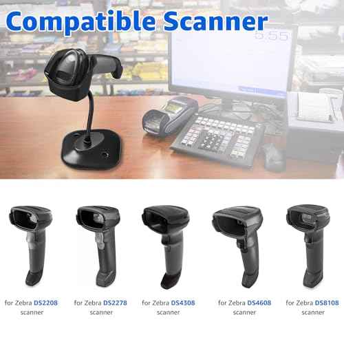 Universal Barcode Scanner Holder [New Version 2025] for Symbol Zebra DS2208 DS2278 DS4308 DS4608 DS8108 DS2208 Stand Holder (1)