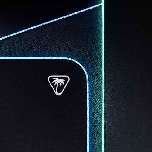 Turtle Beach Sense AIMO XXL Ultra-Wide PC Gaming Mousepad, RGB Illumination, High Precision, Non Slip Back, Extended Keyboard Desktop Mouse Pad with Stitched Edges, Smooth - Black