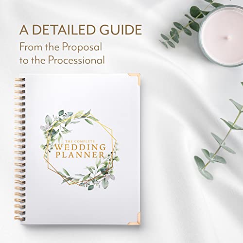 Your Perfect Day Floral Wedding Planner Book & Organizer - Bridal Binder with Countdown Calendar