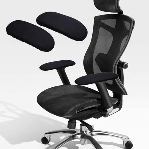 DHXYZZB Large Office Chair Arm Covers - Thickened Stretchable Armrest Pads, 2 Pieces