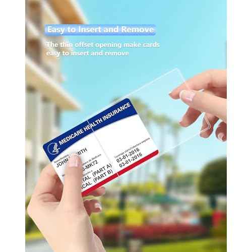 10 Pack New Medicare Card Holder Protector Sleeves£¬12Mil Clear PVC Waterproof Medical / Credit Card, Business / Social Security Card Protector
