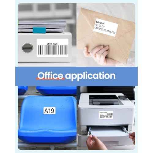 LW White Labels 30256 (2-5/16" x 4") Compatible with DYMO LW Mailing Barcodes Address Postage Labels, Compatible with DYMO Label Printers Labelwriter 450, 4XL& Zebra Desktop Printers,12 Rolls