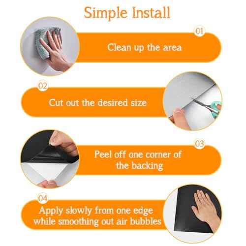 Magnetic Chalkboard Contact Paper for Wall 79" x 18", Self-Adhesive Blackboard Wallpaper Peel and Stick Chalk Board Wall with 79 Magnetic Letters for Kids and 12 Colors Chalk for Kids Home Playroom