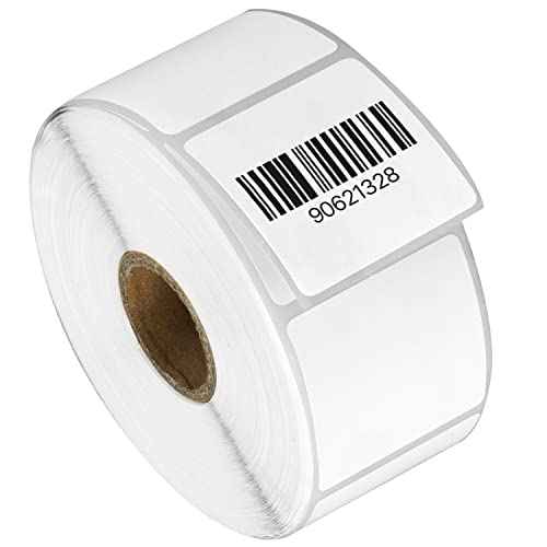 (4 Rolls, 900/Roll) 1.5¡± x 1.5¡± Direct Thermal Labels - 1¡± Core, Compatible with Rollo Label Printer & Zebra Desktop Printers - All Purpose QR Barcode Address - Adhesive Perforated