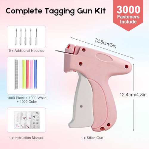 Stitch Gun for Clothes - Pink Handheld Quick Clothing Fixer by Xamanabu