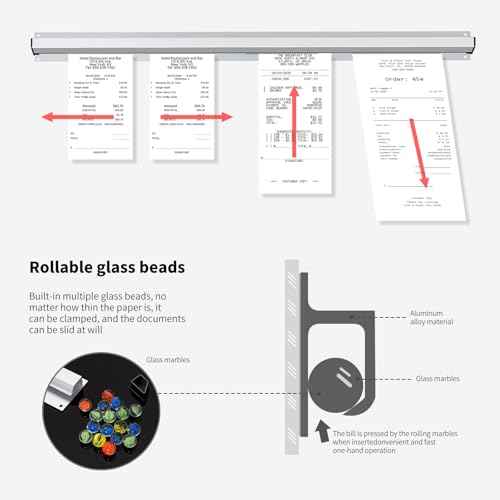 CjgyzTicket Holder for Restaurant, 36/48/60 inches, Restaurant Order Holder£¬Durable and Easy to use, Suitable for Commercial Kitchens, cafes, Fast-Food(36 Inch, 2 Pcs) (36 Inch)