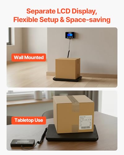 Digital Postal Scale 440 lbs with Tare, Hold, Dual Accuracy & LCD Display
