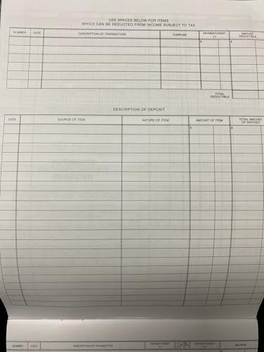 5Forms 56202N Secretary Deskbook Check Registers, 6 3/8 x 8 1/4, Pack of 5