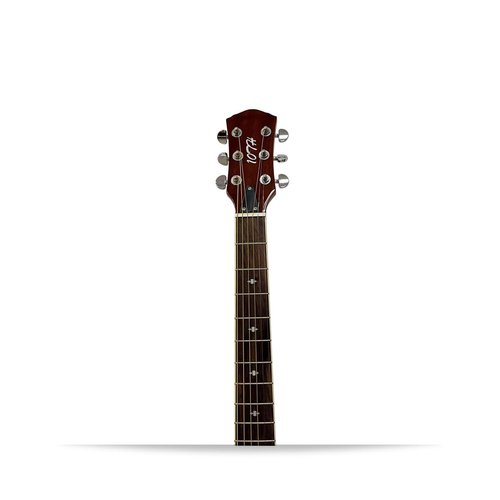 40-Inch Resonator Guitar with Spruce Top & Sapele Body - Black Brown Flame Finish, Okoume Neck, Rosewood Fingerboard | Sealed Tuners & Bronze Strings | Blues/Slide Guitar