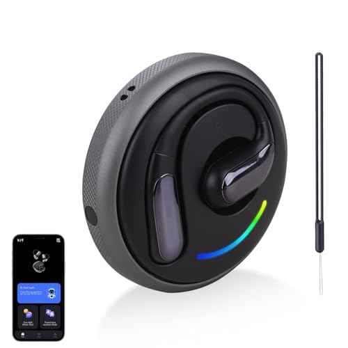 AI Translator Earbuds, Real-Time Translation Earbuds with 134 Language Support, HD Sound, Open-Ear Design, Wireless Bluetooth 5.4, 3-in-1 AI Translator for Travel, Business & Learning (Black)