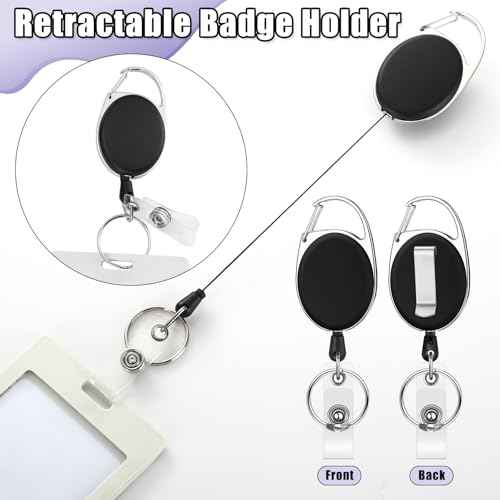 120 Pcs Retractable Nurse Pen Bulk Set 4 in 1 Ballpoint Pens Mini Highlighter Mini Marker Nursing Keychain Clip for Badge CNA Nurse Accessories Gifts Office(Black)