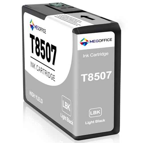 Remanufactured Ink Cartridge Replacement for T850 Ink Cartridge T8507 Light Black Ink Cartridges 80ML for SureColor P800 Printer (1-Pack)