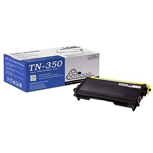 TN350 Toner Cartridge Compatible 1 Pack TN350 Black Replacement for Brother TN350 TN-350 DCP-7010 7020 7025 IntelliFax 2820 2910 2920 2850 MFC-7220 7225 7820 7420 HL-2040 2070N 2030 Printer