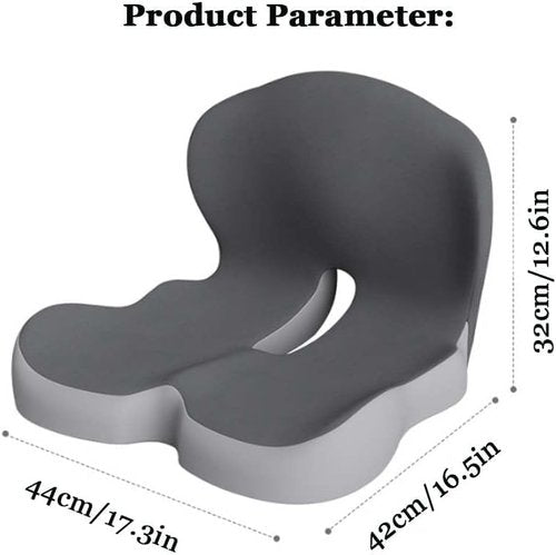 Kurbetts Reenly Back and Seat Cushion,Ergonomic Memory Foam L-Shaped Integrated Seat Cushions with Adjustable Strap,Ultra Breathable Non-Slip Design for Office Chair,Car,Wheelchair (Black)