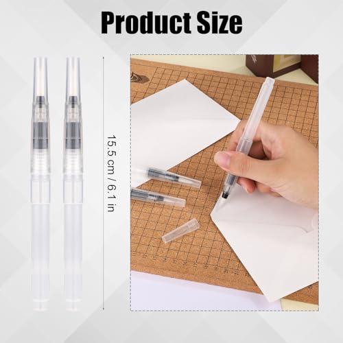 6pcs Envelope Moistener Pen-Style Stamp & Letter Sealer with Nylon Brush Heads