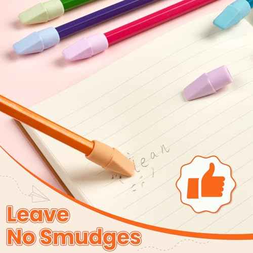 120 Pack Erasers for Kids, Sooez Pencil Top Erasers, Eraser Caps, Cap Toppers Small Cute Drawing Erasers, Classroom Must Have for Teacher & Student, Back to School Supplies