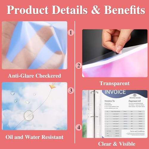 ZENOWICK 500 Pack Sheet Protectors 8.5 x 11 Clear for 3 Ring Binders, Acid-Free, Durable