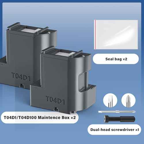 T04D1 T04D100 Ink Maintenance Box Compatible for ET-15000 ET-3850 ET-4850 ET-3760 ET-4750 ET-3750 ET-4760 ET-3710 ET-5150 ET-3830 ET-2980 ET-2988 ET-M1000, TO4D1/TO4D100/04D1/EWMB2