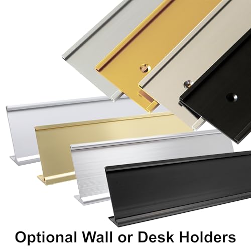 Personalized Office Name Plate with Wall or Desk Mount | Custom Acrylic Sign