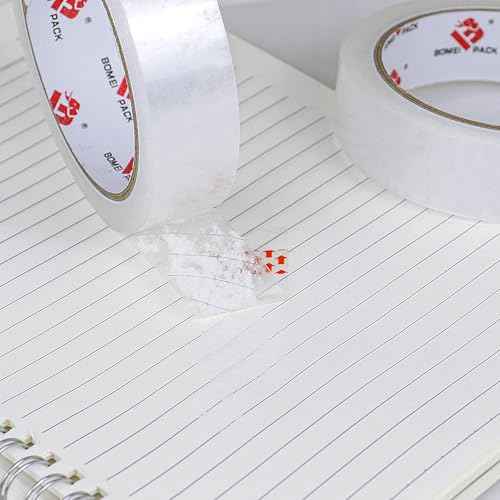 BOMEI PACK Clear Tape, 1 Inch x 164 Ft, Transparent Tape Refills, 3" Core Big Roll Stationery Tape, Strong Gift Wrap Tape for Home, Office, 12 Rolls Fit 3 Inch Desktop Dispenser
