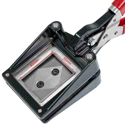 Passport Photo Cutter,35 x 45 mm Picture Cutter Machine,Handheld Paper Die Cutter Punch for ID Cards