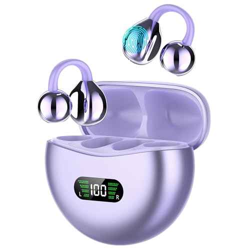 AI Translation Earbuds Real Time, 3-in-1 Language Translator Earbuds with 144 Languages/4 Translation Modes, 32H Audifonos Traductores Ingl?s Espa?ol, No Subscription Free (Purple)