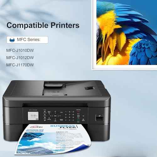 LC401XL Ink Cartridges for Brother Printer Compatible for LC401 Replacement for Brother LC401 Ink Cartridges LC401XL High Yield to use with MFC-J1010DW MFC-J1012DW MFC-J1170DW Printer (4 Pack, XL)