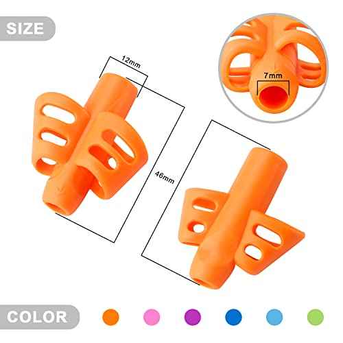 6 Pack Pencil Grips for Kids Handwriting Pencil Grippers, Pencil Writing Aid Grip Posture Correction Tool for Kids Toddler Children Special Needs