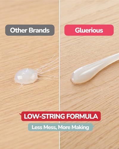 Gluerious Full-Size Glue Sticks 50-pack, 0.43in x 6in for Large Glue Gun