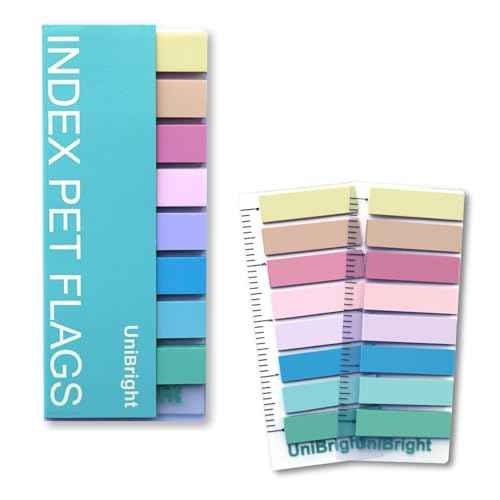Sticky Tabs, 400 Pcs, Use as Bookmark, Annotation Tabs, Book Tabs, Notebook Tabs, Page Markers, Page Tabs and Page Flags with 4 inches Bookmark Ruler, 8 Morandi Colors 2 Sets