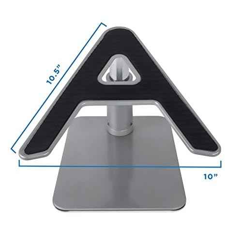 Mount-It! Adjustable Height Laptop Stand for MacBook | Ergonomic Laptop Stand Riser | Tilted Laptop Lift for MacBook Air, MacBook Pro and 11-15 inch Laptops
