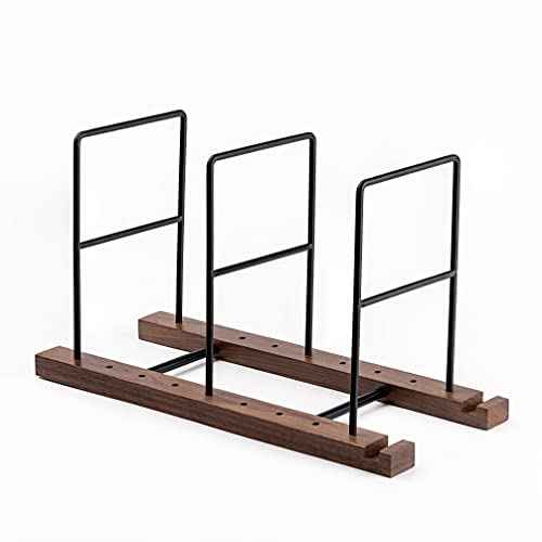 Vinyl Record storage, holder black walnut,60 to 80 LP,with Now Playing Vinyl Record Stand,for Record Storage,Upgrade more stable