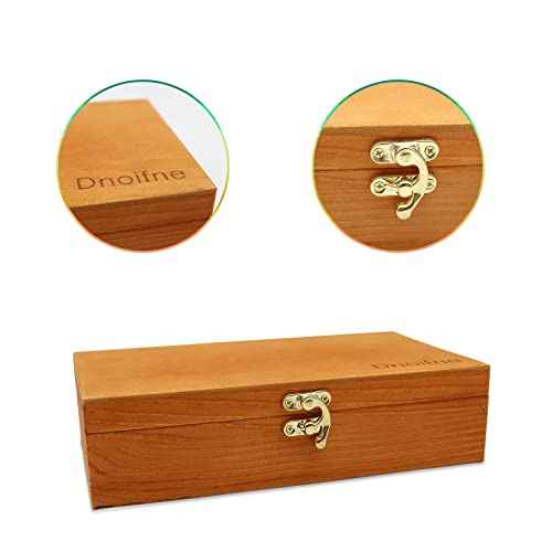 20-46 mm Wooden Coin Holder, 60 pcs Highly Transparent Capsules With Foam Gasket, Collector Case, Professional Storage Box for Collection (Bronze)