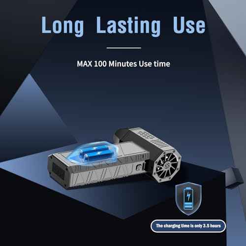 X3 Mini Electric Compressed Air Duster ? 110,000RPM Powerful Turbo Jet Blower, 3-Gear Adjustable Computer Duster with Fast Charging and Overheat Protection,Dust Blower for Keyboard,Computer
