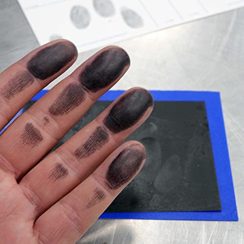 FD-1164 Fingerprint Card Kit with 5 Ink Strips & 5 Cards – FBI History Summary (Rap Sheet)