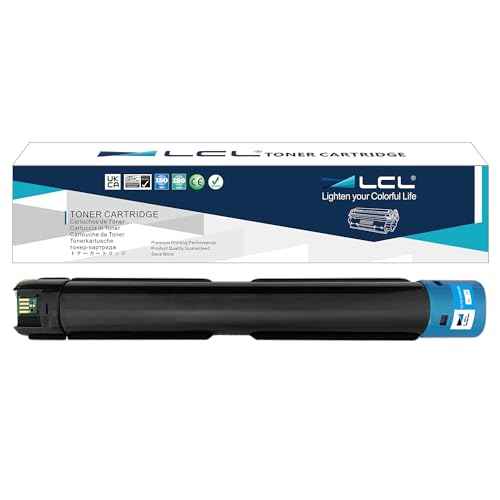 LCL Compatible Toner Cartridge Replacement for Xerox WorkCentre 7120 7125 7220 7220I 7225 7225I 006R01460 7120 7125 7220 7220I 7225 7225I Color Printer (1-Pack Cyan)