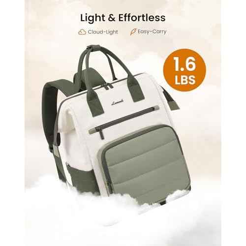 LOVEVOOK Puffer Laptop Backpack for Women, 15.6 Inch Work Backpack purse for Nurse Teacher, College Back to School Bookbag for Teen Girls, Personal Item Travel Bag Computer Daypack for Daily Commute