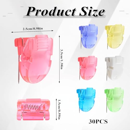 Multicolor 30 Pcs Cubicle Clips for Fabric Walls Office Organization
