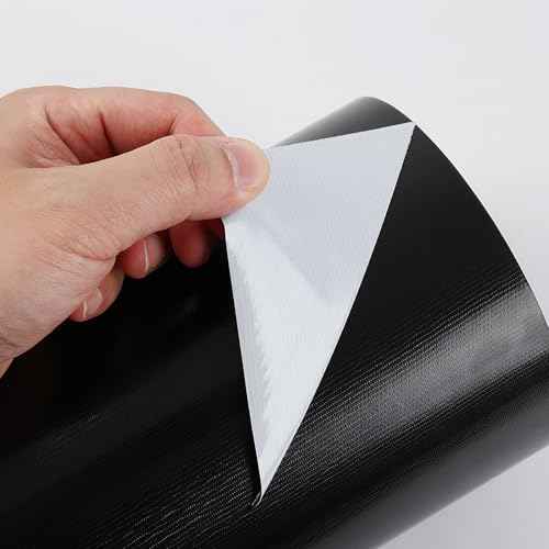 Duct Tape Black Wide Roll Heavy-Duty Industrial Strength 12 inches x 55 Yards,9.1 Mil, Waterproof, Strong, Flexible, No Residue, UV Resistant for for Indoor Outdoor Repairs Tear by Hand