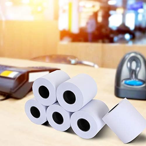 CYEAH 2 1/4" x 98' Thermal Paper Cash Register POS Receipt Paper Credit Card Papers, 24 Rolls Calculator Papers Rolls Premium One Ply Cash Register, Calculator Roll Printing
