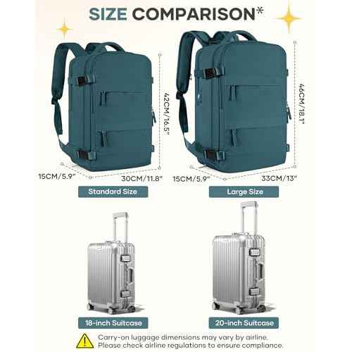 Travel Backpack For Women Men Airline Approved Carry On Backpack Flight Approved Waterproof Sports Luggage Backpack Casual Daypack Small Hiking Backpack