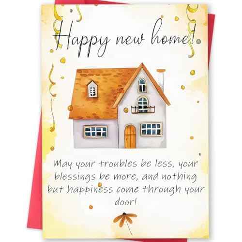 New Home Card, Funny Housewarming Card Gifts for Women Men, Congratulations on Having a New House Cards