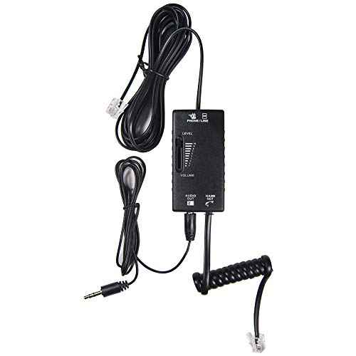 ECS Telephone Recorder Adapter for Landline, 3.5mm Adapter only