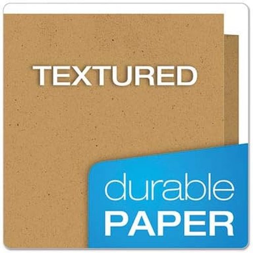 EarthWise by Oxford Two-Pocket Folders - Natural Letter Size | 25 Pack for Organized Storage