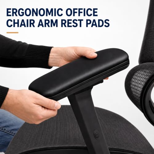 Office Chair Armrest Pads Replacement, 4" Mounting Holes, 2 Pack