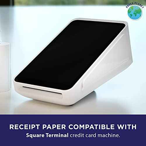 Thermal Receipt Printer Paper for Square Terminal by Paper Planet | 30 Rolls | SPD2-01