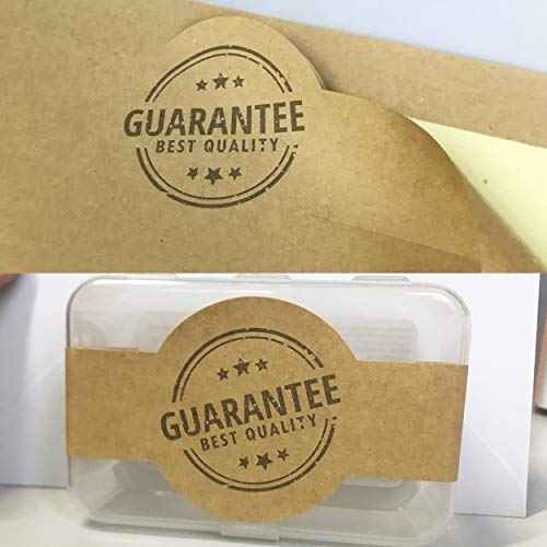 750 Pack, Brown Kraft Soap Labels Stickers, Laser/Inkjet Printing - Letter Size Sheet, 1" x 8.5"