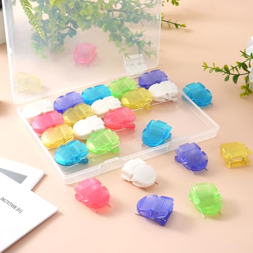 Multicolor 30 Pcs Cubicle Clips for Fabric Walls Office Organization