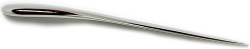 Natico Originals Silver Desktop Letter Opener - Non-Tarnishing Design with Sleek Curved Edge & Comfortable Grip